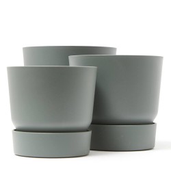 MACETA GREENVILLE ROUND VERDE OLIVA