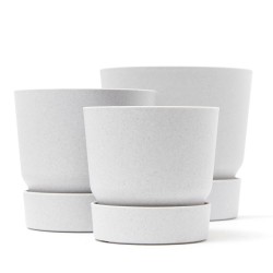 MACETA GREENVILLE ROUND GRANITO