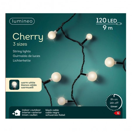 GUIRNALDA BLANCO CÁLIDO CHERRY BASIC 120LED 