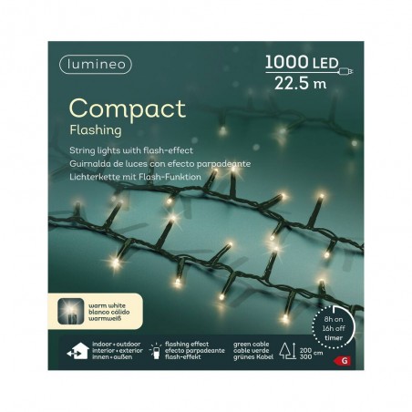 GUIRNALDA FLASH BLANCO CÁLIDO COMPACT 1000LED 22.5M