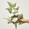 RAMO ARTIFICIAL ROSAS PALMA 45CM