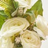 RAMO PEONIAS ARTIFICIALES BLANCO