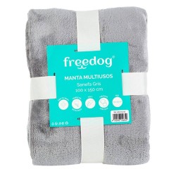 MANTA MULTIUSOS SANEFA GRIS 100X150CM
