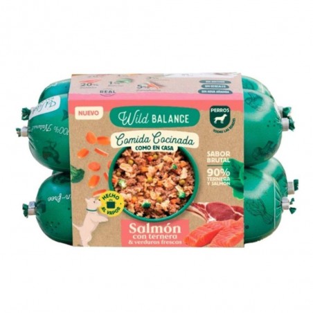 COMIDA COCINADA DE SALMÓN Y TERNERA PARA PERRO 1.3KG WILD BALANCE