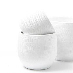 MACETERO AURA BLANCO