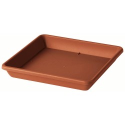 PLATO CUADRADO DAY R TERRACOTA 27CM