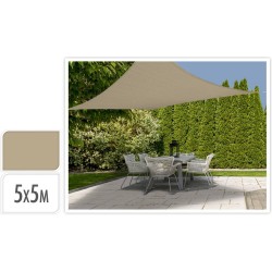 VELA SOMBRA CUADRADA 5X5 METROS TOPO
