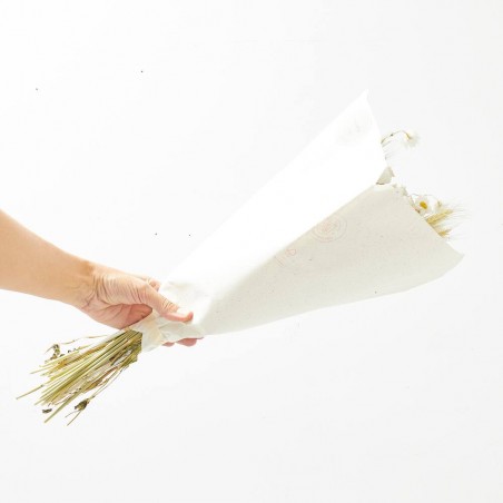Bouquet flor seca natural/blanco