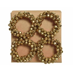 SERVILLETERO CASCABELES ORO D6CM