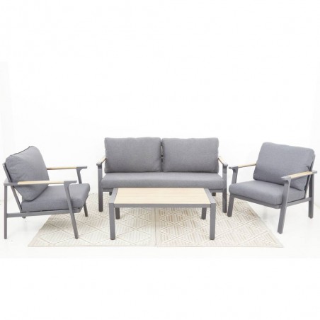 CONJUNTO JADE ALUMINIO 4 PIEZAS ANTRACITA