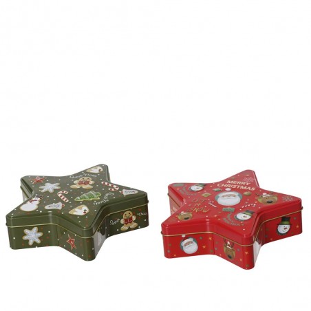 CAJA METÁLICA ESTRELLA L19-W18.50-H5CM