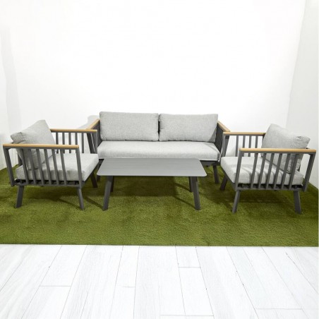 CONJUNTO VENECIA ANTRACITA 4 PIEZAS