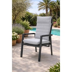 SILLÓN EXICO ALUMINIO ANTRACITA