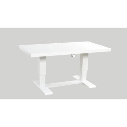 MESA ELEVABLE TEO BLANCO ALUMINIO