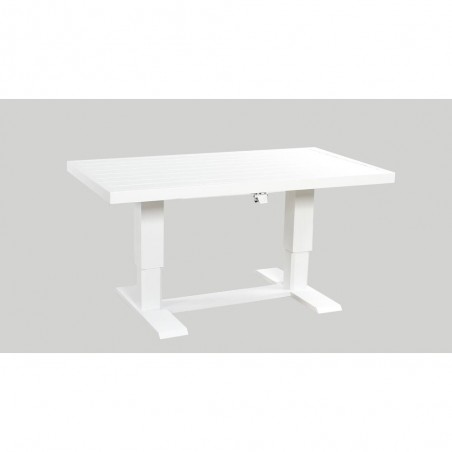 MESA ELEVABLE TEO BLANCO ALUMINIO