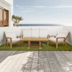 COMEDOR LANMI ALUMINIO SIMIL MADERA