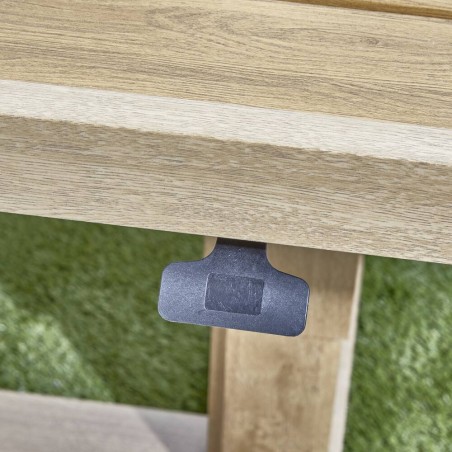 COMEDOR LANMI ALUMINIO SIMIL MADERA