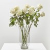 SIMPLICITY WHITE LOVE (9 ROSAS + 4 HELECHOS)