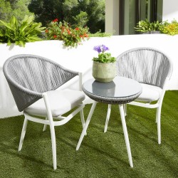 CONJUNTO EBONY ALUMINIO BLANCO