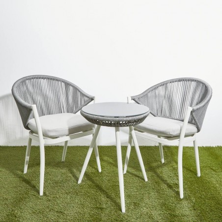 CONJUNTO EBONY ALUMINIO BLANCO