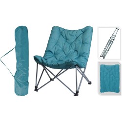 SILLA PLEGABLE CON FUNDA AZUL
