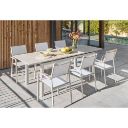 COMEDOR POSITANO CREMA 7 PIEZAS
