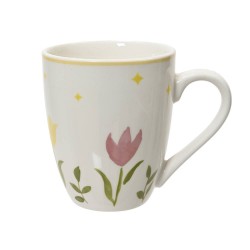TAZA DE PORCELANA TULIPANES