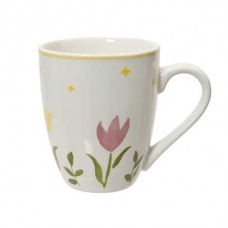 TAZA DE PORCELANA TULIPANES