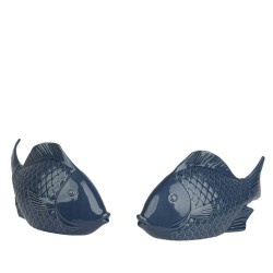 PECES PORCELANA AZUL 2ASS L21.90-W9.00-H12.10CM