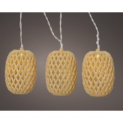 LUZ DE CADENA SOLAR PLÁSTICA FIJA