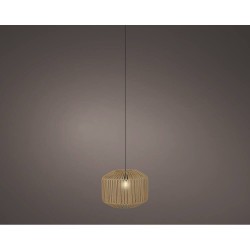 LAMPARA SOLAR  WICKER BEIGE
