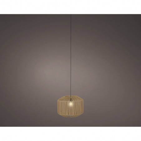 LAMPARA SOLAR  WICKER BEIGE