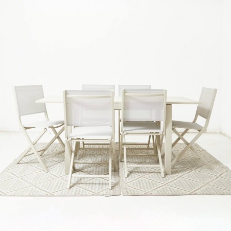 COMEDOR KATE CREMA 7 PIEZAS