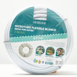 MICROTUBO BLANCO 4MMX25M VERDECORA
