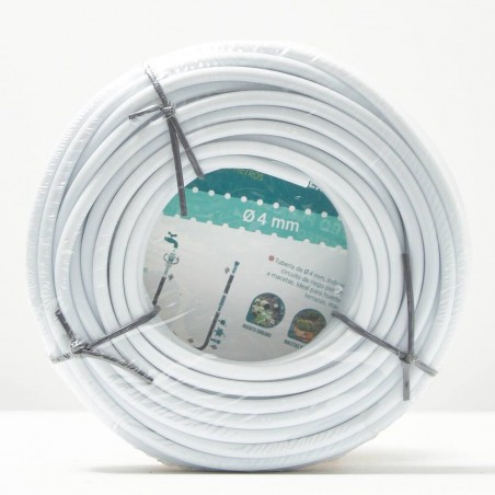 MICROTUBO BLANCO 4MMX25M VERDECORA