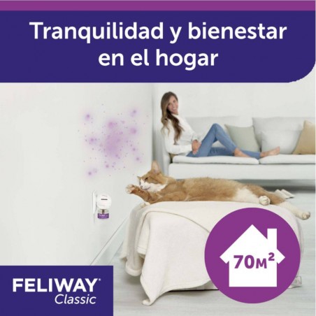 FELIWAY CLASIC DISFUSOR + RECAMBIO TRANQUILIZANTE PARA GATOS 48 ML