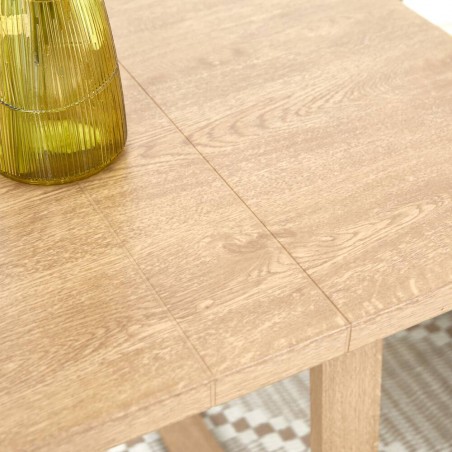 CONJUNTO TOSSA ALUMINIO SIMIL MADERA MESA ALTA