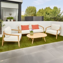 CONJUNTO BUCE ALUMINIO SIMIL MADERA
