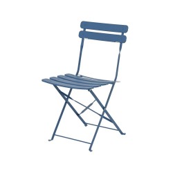 SILLA JARDÍN AZUL L50CM W42CM H81CM
