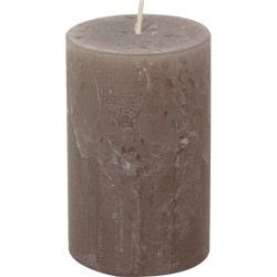 VELA DE TACO GRIS TOPO Ø 7 X 11 CM