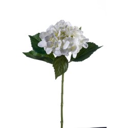HORTENSIA ARTIFICIAL CREMA TALLO 53CM