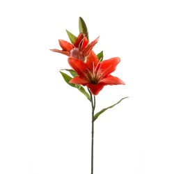 LILIUM NARANJA ARTIFICIAL TALLO 65CM