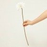 GERBERA BLANCA ARTIFICIAL 63 CM TALLO