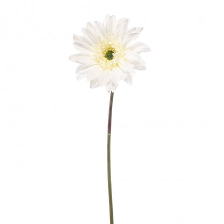 GERBERA BLANCA ARTIFICIAL 63 CM TALLO