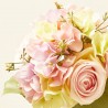 HYDRANGEA ROSE BUNDLE PINK 32CM