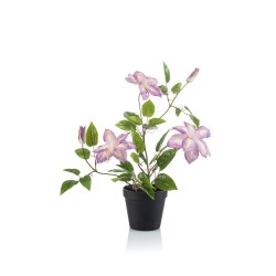 CLEMATIS MORADO ARTIFICIAL EN MACETA
