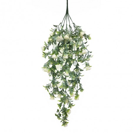MATA COLGANTE ARTIFICIAL ROSAL MINI BLANCO 75CM