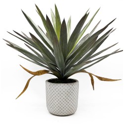 YUCA ARTIFICIAL MACETA DECORATIVA 64CM