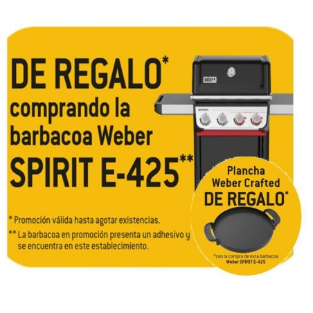 BARBACOA WEBER SPIRIT E-425 + PLANCHA WEBER CRAFTED DE REGALO