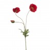 AMAPOLA ROJA 75CM TALLO